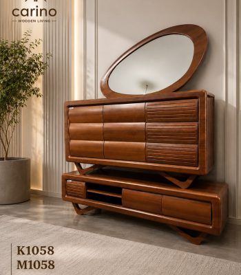 میز تلویزیون و کنسول تمام MDF کف‌تراش سه‌بعدی